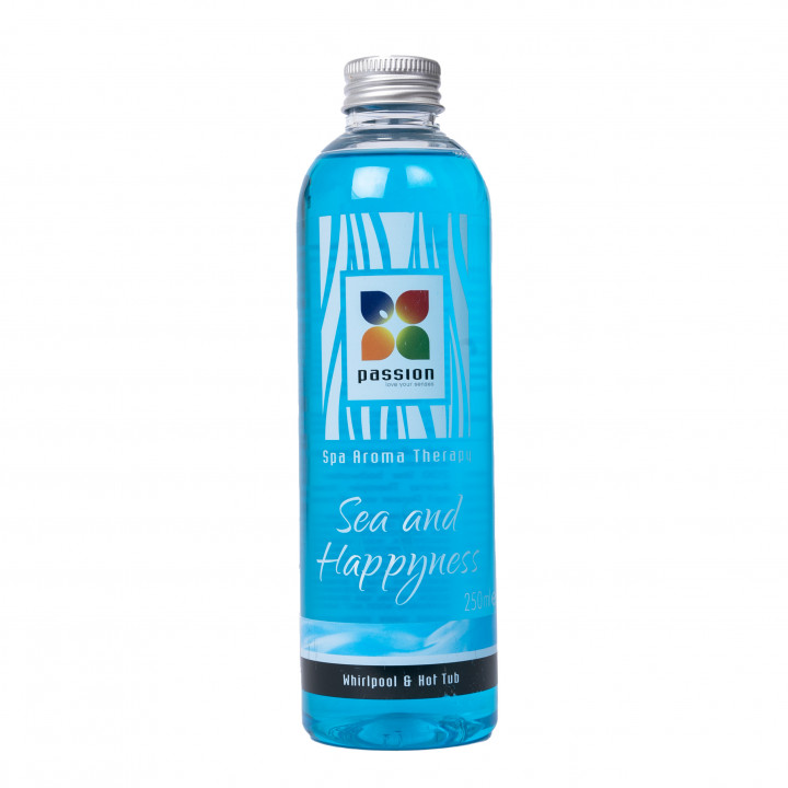 Aroma de aromaterapia PASSION para spas y bañeras de hidromasaje – Mar y Felicidad, 250 ml