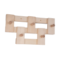 Percha de madera de tilo con 5 ganchos - 0