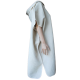Poncho toalla de lino con capucha