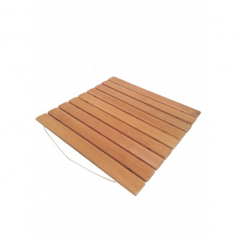Alfombra de madera, aliso 40x40 cm.