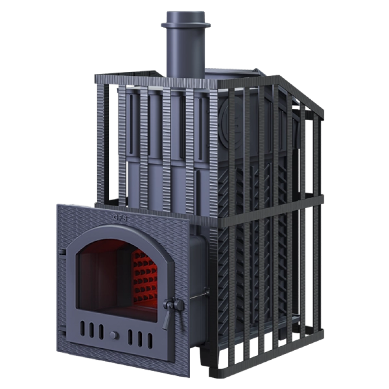 Estufa de leña para sauna GEFEST - GFS ZK Uragan 45 (M) en rejilla