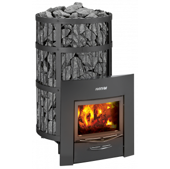 Estufa de leña para sauna - HARVIA Legend 300 Duo, negra