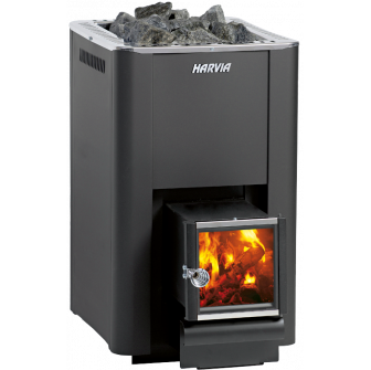 Estufa de leña para sauna - Harvia Pro 20 SL BimSchV2 negra