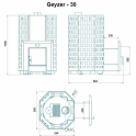 Calentador de sauna de leña - NOVA GEYZER 30 - 2