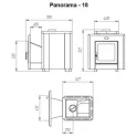 Calentador de sauna de leña - NOVA PANORAMA 18 - 2