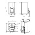 Estufa de sauna de leña - STOVEMAN 13 - 2