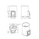 Estufa de sauna de leña - STOVEMAN 20R-LS - 2
