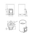 Estufa de sauna de leña - STOVEMAN 20R - 2