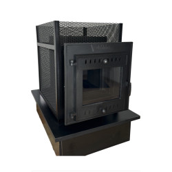 Estufa de leña para sauna - SUMMIT Mont Blanc abierto 