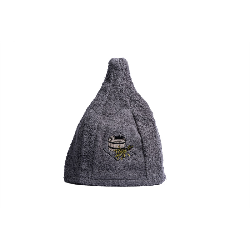 Gorro de sauna de algodón - GRIS