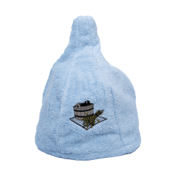 Gorro de sauna de algodón - AZUL CLARO 