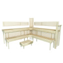 Banco de sauna modular PREMIUM, Aspen - 2