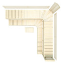 Banco de sauna modular PREMIUM, Aspen - 6