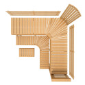 Banco de sauna modular PREMIUM, Aliso - 5