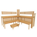 Banco de sauna modular PREMIUM, Aliso - 13