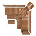 Banco de sauna modular PREMIUM, Thermo aspen - 11