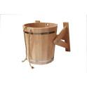 Cubo de ducha con inserto de acero inoxidable, 20 l - 0
