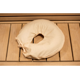 Almohada para procedimientos de sauna, color arena, 30 × 30 cm