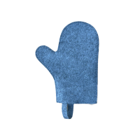 Guante para sauna, gris