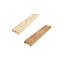 Banco de sauna, álamo temblón / aliso, 400x1600-2400 mm 