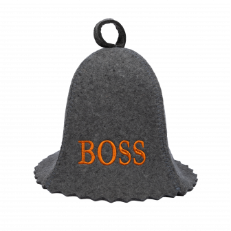 Gorro de sauna BOSS, gris