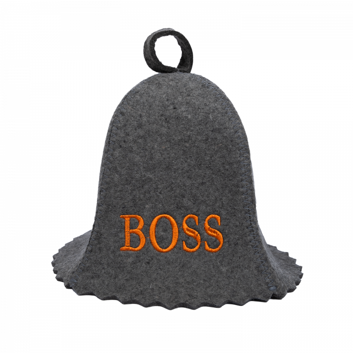 Gorro de sauna BOSS, gris