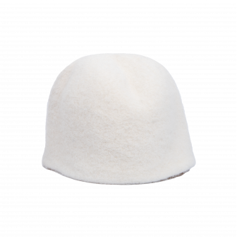 Gorro de sauna - Blanco, lana