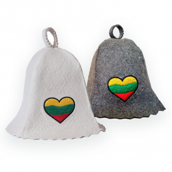 Gorro de sauna: corazón lituano