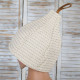 Set de regalo en caja para él. Gorro y delantal de sauna para hombre - LINO, bordado.