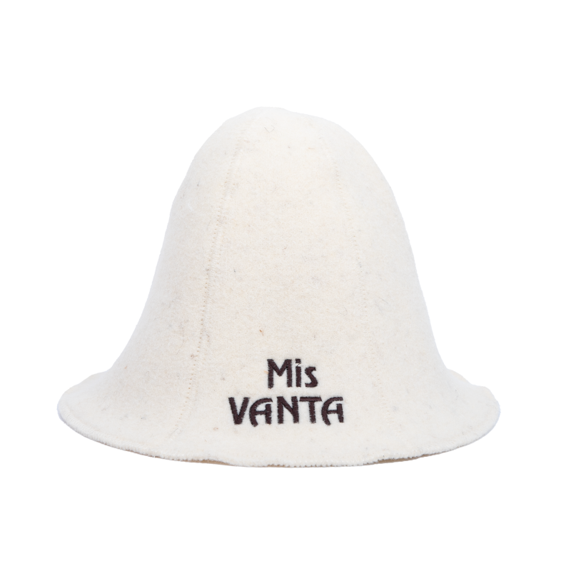 Gorro de sauna - Miss Vanta, blanco