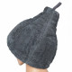Set de regalo en caja para ÉL. Gorro y delantal de sauna para hombre - GRIS