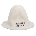 Gorro de sauna - PIRTIES ŠEFAS, blanco - 0