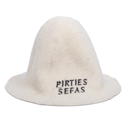 Gorro de sauna - PIRTIES ŠEFAS, blanco 