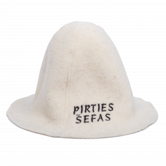 Gorro de sauna - PIRTIES ŠEFAS, blanco