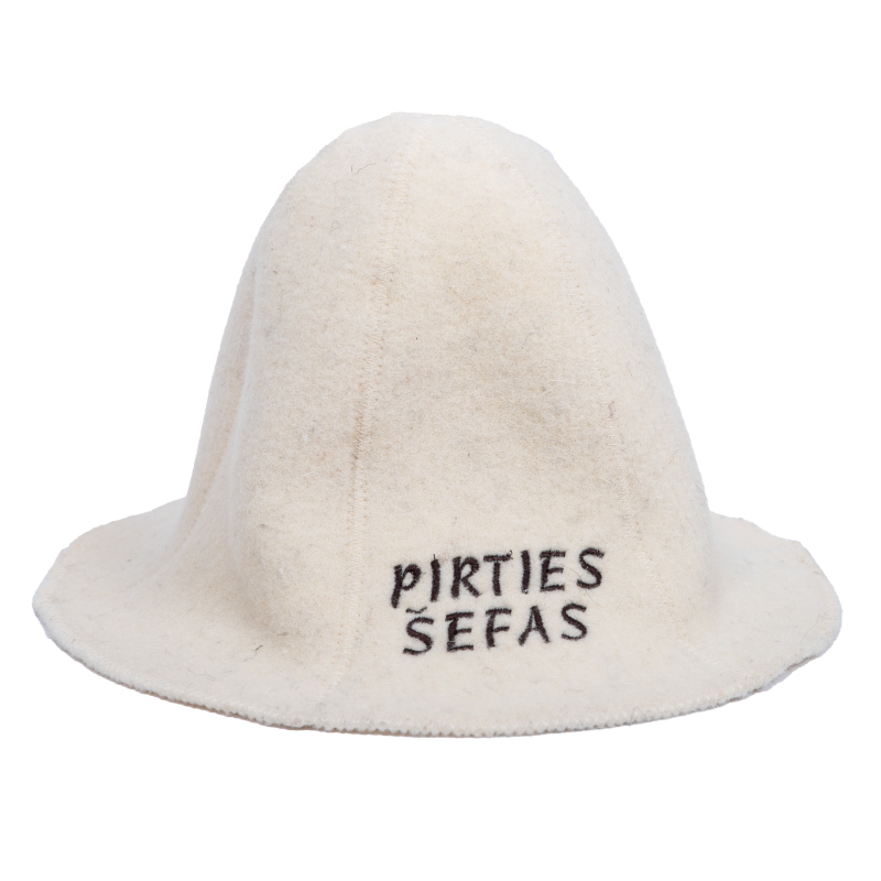 Gorro de sauna - PIRTIES ŠEFAS, blanco