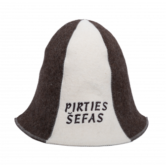 Gorro de sauna - PIRTIES ŠEFAS, de rayas
