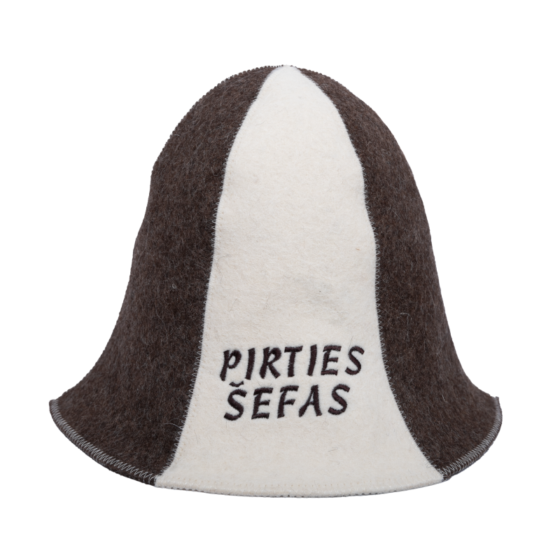 Gorro de sauna - PIRTIES ŠEFAS, de rayas