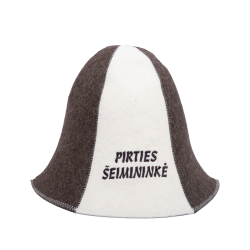 Gorro de sauna - PIRTIES ŠEIMININKĖ, de rayas  Gorro de sauna - PIRTIES ŠEIMININKĖ, de rayas