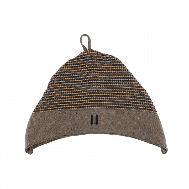 Set de regalo en caja de regalo RENTO KENNO PARA ÉL. Gorro y delantal de algodón, color marrón.