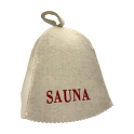Gorro de sauna - Sauna, con letras rojas - 1