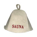 Gorro de sauna - Sauna, con letras rojas - 0