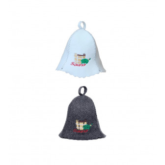 Gorro de sauna - SAUNA con cubo y batidor