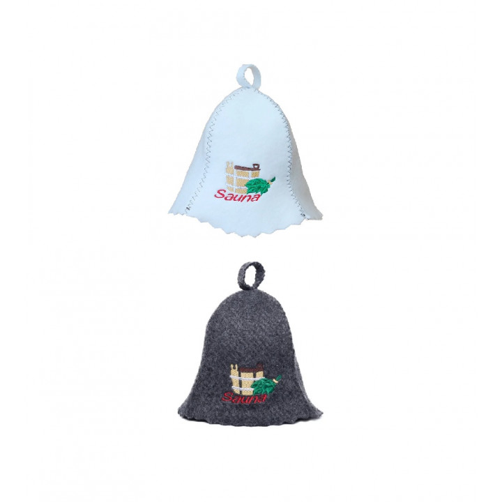 Gorro de sauna - SAUNA con cubo y batidor