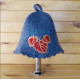 Sombrero de sauna - SAUNA con hojas rojas, gris