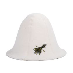 Gorro de sauna - SAUNA WHISK, blanco 