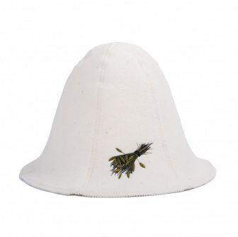 Gorro de sauna - SAUNA WHISK, blanco