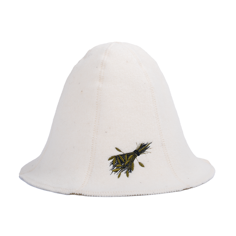 Gorro de sauna - SAUNA WHISK, blanco