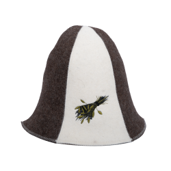 Gorro de sauna - SAUNA WHISK, a rayas 