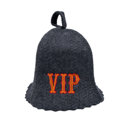 Gorro de sauna VIP, color gris  Gorro de sauna VIP, color gris