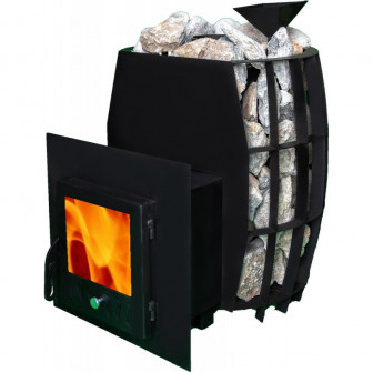 Estufa de leña para sauna - TEPLODAR BARREL 12 con puerta de cristal